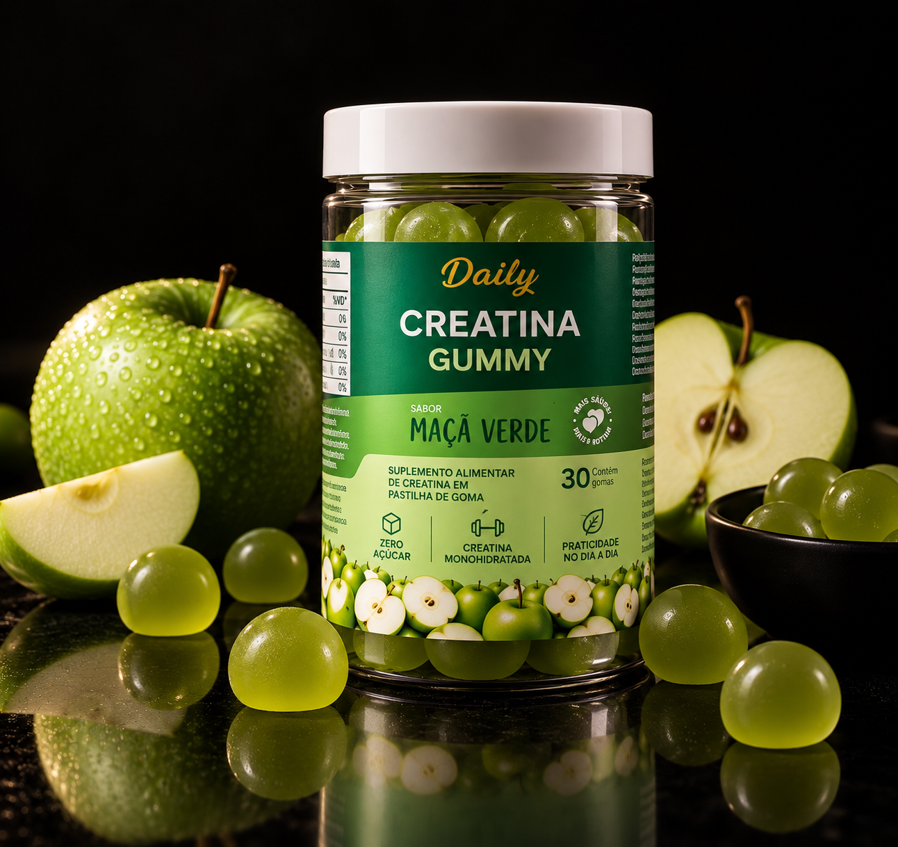 DAILY CREATINA Maçã Verde